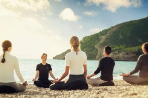 SHA Meditation on the beach