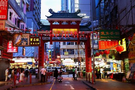 Temple Street Night Market Hong Kong