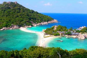شواطئ جزيرة كوه تاو في تايلاند